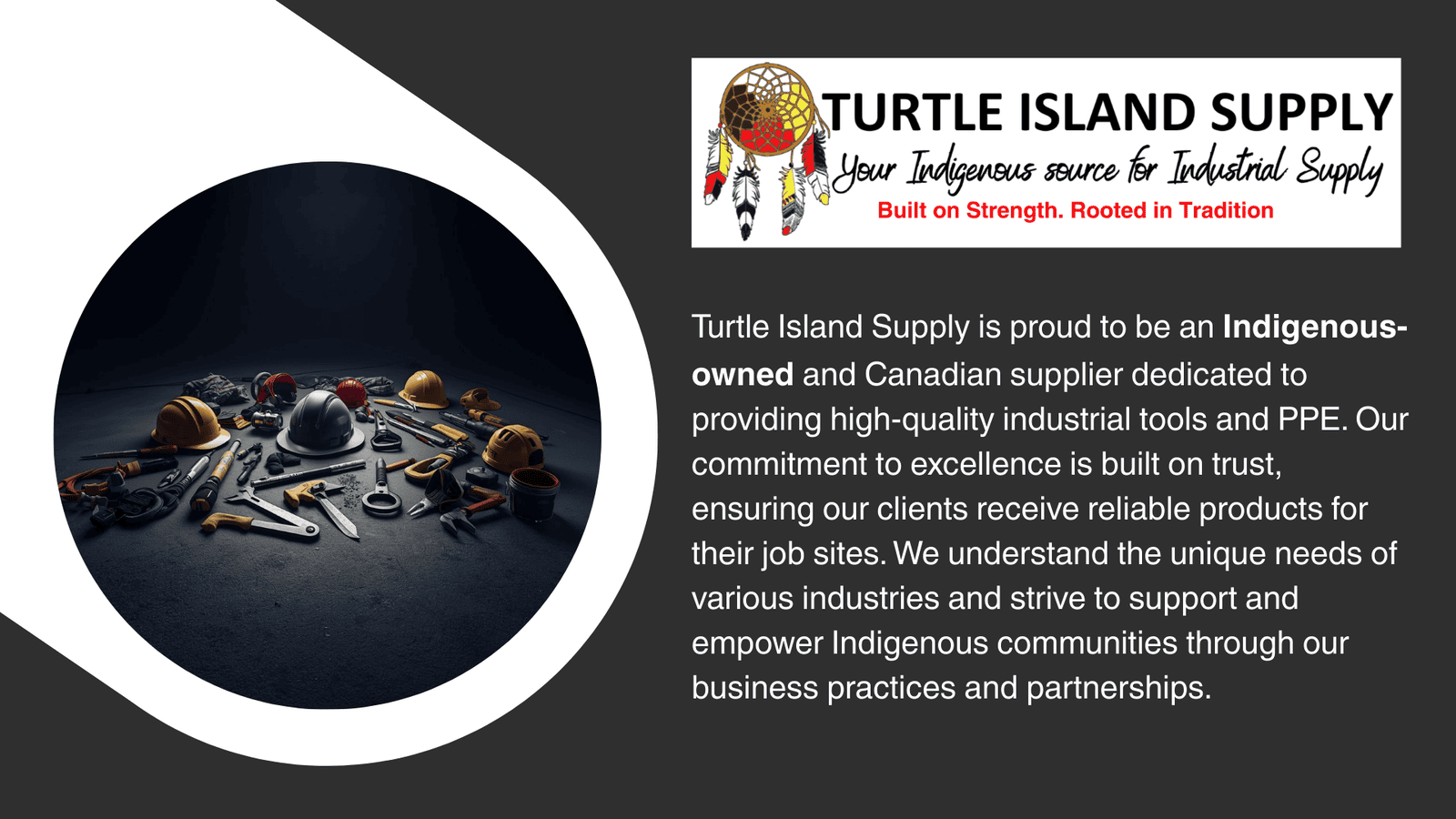 Turtle Island Supply - Built on Trust hero graphic