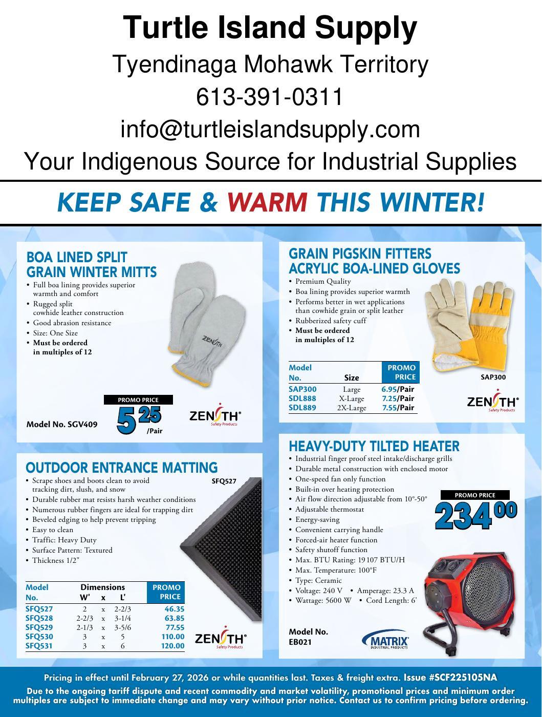 TIS Winter Seasonal Flyer catalog cover