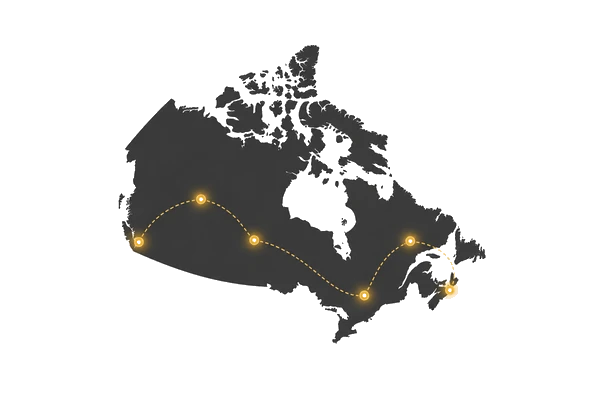 Coast to Coast Coverage Map