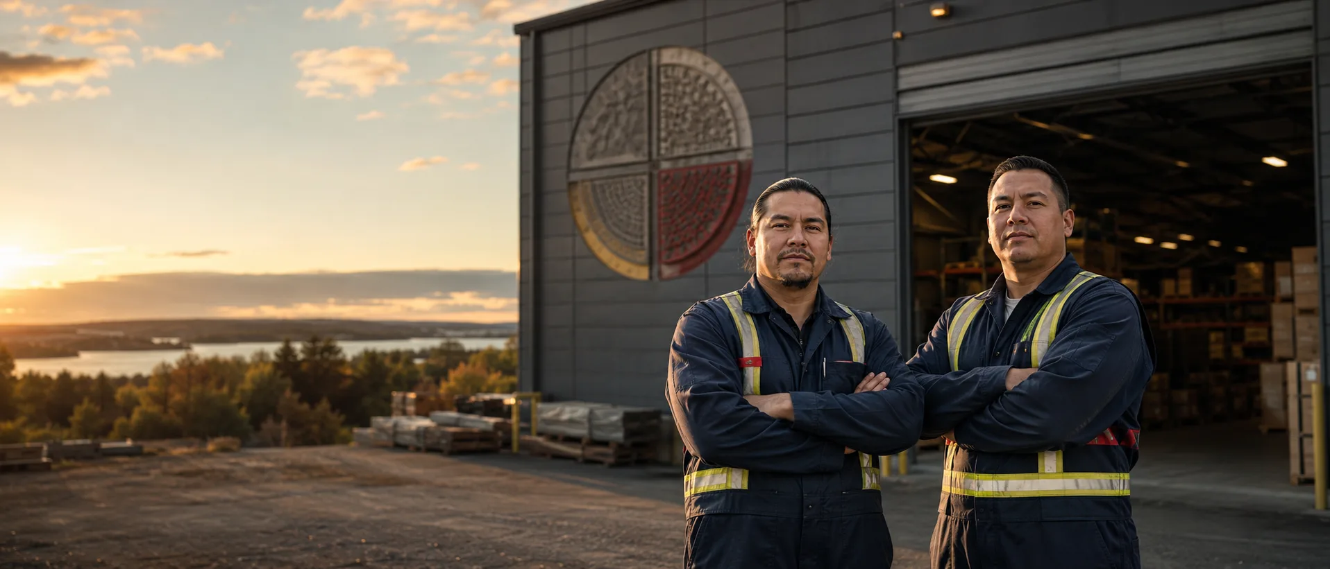 Turtle Island Supply warehouse on Tyendinaga Mohawk Territory